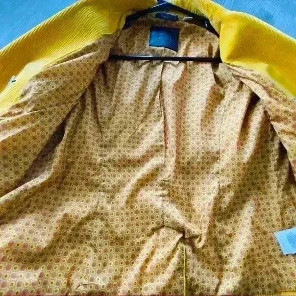 LIZ CLAIBORNE YELLOW CORDUROY SPRING JACKET SIZE  S - Picture 10 of 16
